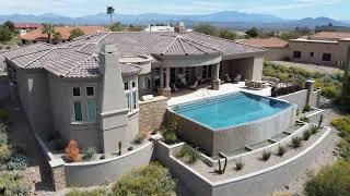 Aerial Video of Custom Swimming Pool in Fountain Hills, AZ