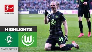 Wimmer-Brace In Away-Win! | SV Werder Bremen - VfL Wolfsburg 1-2 | HL | MD 24 – Bundesliga 2024/25