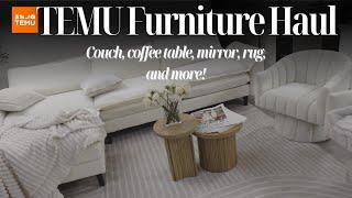 TEMU FURNITURE REVIEW! Couch, Rug, Coffee Table & more! Trash or Treasure?