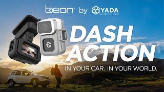 Mini Dash Cam & Body Cam 2-in-1, YADA BE-ON Everywhere Cam. In your Car, In your World.