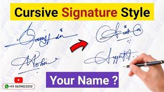 How to Write Your Signature in Cursive  Easy Tutorial