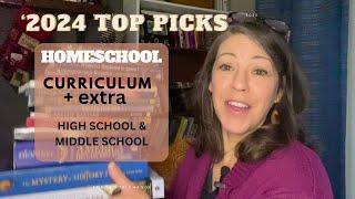 HOMESCHOOL CURRICULUM TOP PICKS FOR 2024 middle school & Highschool curriculum + extra