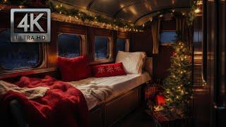 Overnight on the North Pole Express, Christmas Train Ambience, Train Sounds in a Winter Wonderland