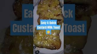 Delicious Custard Milk Toast | Easy & Creamy Delight! #custarddessert #custardmilktoast #sweettooth