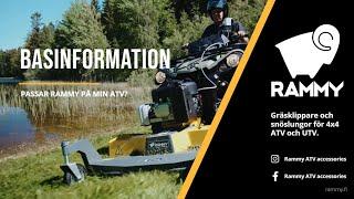 Basinformation på svenska - Rammy ATV accessories