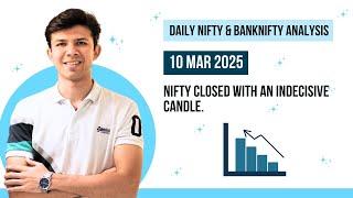 Nifty Prediction & Bank Nifty Analysis for Monday | 10th March 2025 | nifty Tomorrow