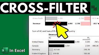 Cross-Filter Interactive Dashboards in Excel