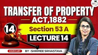 Transfer of Property Act 1882 Lecture 14: Doctrine of Part Performance | Section 53A TPA