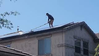 SOLAR PANEL CLEANING 2024 #viral #video #cleaning  #solar