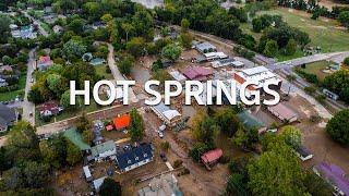 Hot Springs, North Carolina Flooding Drone Video (Hurricane Helene)