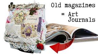 How to prep a magazine in to an art journal