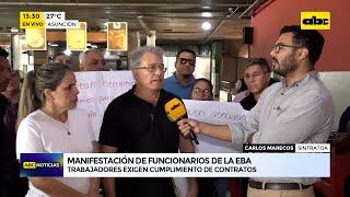 Otro reclamo para Nenecho: funcionarios de Estación de Buses piden que se cumpla contrato colectivo