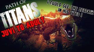 Path of Titans -  Megalania - Juvi to Adult -  Best + Funny Moments - I don't play victim very well!