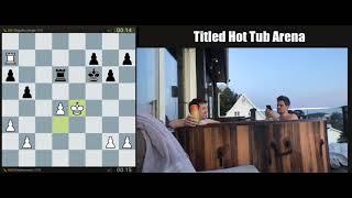 lichess titled arena 21 august 2021 || Magnus Carlsen stream from Hot Tub with different style