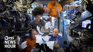 Astronauts Suni Williams and Butch Wilmore on their longer than expected stay in space