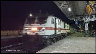 Furious Howrah WAP-7 Broke The Silence || 15961 Kamrup Express Strikes Agradwip at Full Speed!!