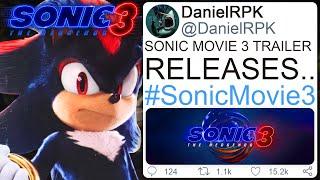 NEW Sonic Movie 3 TRAILER RELEASE DATE CONFIRMED?! [DanielRPK Leak]