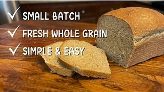 How to Make One Simple Sandwich Loaf (100% whole wheat freshly milled)