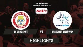 DEL2: EV Landshut vs. Dresdner Eislöwen I Highlights - 24. Spieltag | SDTV Eishockey