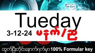 tueday (3/12/24) မနက်/ညအတွက်ပါ ညိုကီတို့ရေ