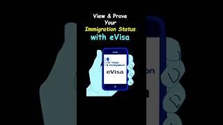 How to view and prove your immigration status with e Visa! #evisa