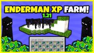 BEST ENDERMAN XP FARM EVER!! (EASY!) In Minecraft Bedrock And Java 1.21