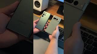 Pixel 7 Pro vs Galaxy S22 Ultra Design Comparison