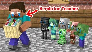 Goodbye Teacher Herobrine !! - Minecraft Animation