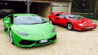 Harry's garage Lamborghini Huracan review alongside Countach