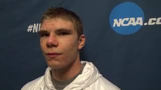 Augusburg's Ryan Epps discuss his 3-1 win in sudden victory to become a NCAA D3 Champion