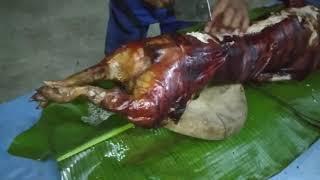 Xmandre go Party a Find the Special Filipino Food of Philippines Lechon !Roasted Pork in Philippines