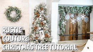 DIY Christmas Tree Tutorial: Rustic Couture Tree for Actress Jessica Hall