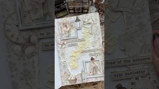 ASMR journal white shades of fall|#asmr #journal #journaling #journalwithme #scrapbooking #fyp