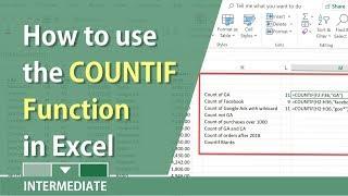 COUNTIF Function in Excel for numbers, dates, and text by Chris Menard