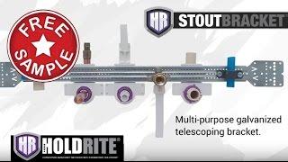 HOLDRITE Stout System - Telescoping Design Supports PEX, Copper, CPVC and Various Other Pipe Types