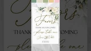  Chic Wedding Favors Sign Reveal! #lovepaperevent #collectionmia #diybride
