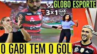 GLOBO ESPORTE HOJE,  GABI GOL FEZ DOIS GOLS E COMANDOU A VITÓRIA DO FLAMENGO NO MARACA LOTADO ONTEM.