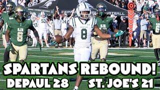 DePaul Catholic 28 St. Joe's (Mont.) 21 | Week 9 Highlights | Spartans Rebound in Rivalry Game!