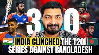 3-0  | India  win the T20I series against Bangladesh  | Sanju Samson | Suryakumar Yadav | News