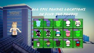 All Epic Pandas Locations in Find The Pandas! | Roblox Find The Pandas