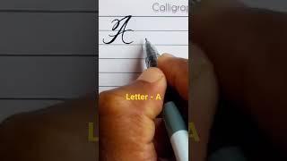 Letter A | neat & clean handwriting #calligraphy #shorts #viral #art #artist #trending #handwriting
