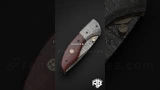 Pocket Knife Damascus Knife #Shorts #YouTubeShorts #FoldingKnife #Trending #ViralVideo #USA