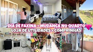 DIA DE FAXINA / Lavei Muitas Roupas / FUI NA LOJA MARAVILHAS DO LAR / Comprinhas Para Casa ️