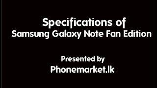 Samsung Galaxy Note Fan Edition Price Sri Lanka