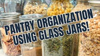 Home Organization Tips - Glass Jar Storage!