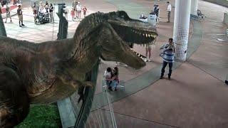 Augmented Reality dinosaurs: Jurassic Park BroadcastAR experience at Universal Studios by INDE