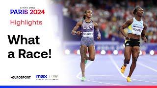Julien Alfred beats Sha'Carri Richardson!  | Women's 100m Semi-Final 2 | #Paris2024 #Olympics
