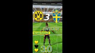 Football strike Borussia Dortmund gegen SWEDEN