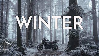 Relaxing ASMR SOLO Motorcycle Ride and Hiking in Winter | Yamaha XSR700 | Plitvice Lakes