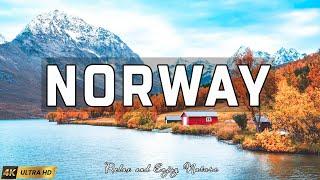 VOLANDO SOBRE NORWAY 4K | Increíble paisaje natural hermoso con música relajante | VÍDEO 4K UHD